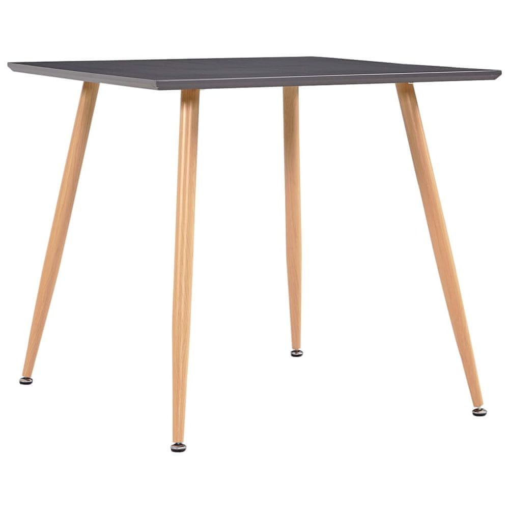 Petromila vidaXL Jedálenský stôl, sivo dubový 80,5x80,5x73 cm, MDF